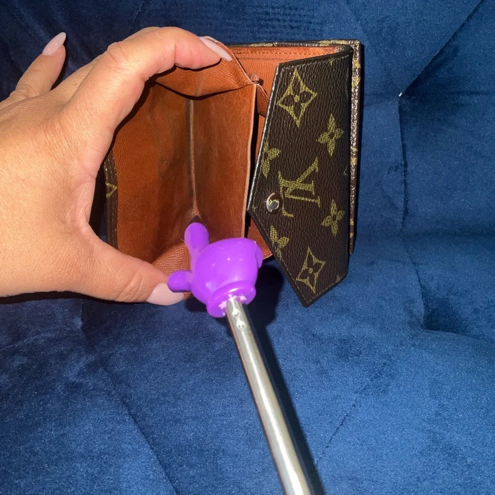 Vintage Louis Vuitton LV Monogram Compact Elise Double Sided Snap Wallet